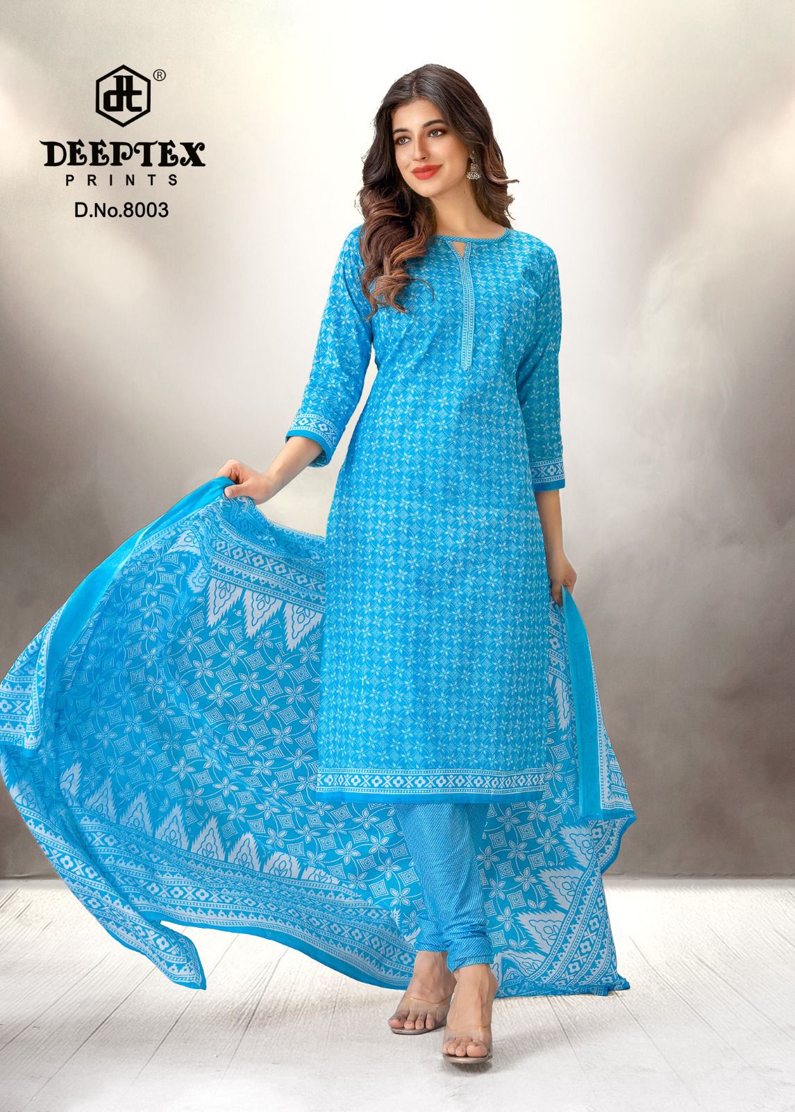 Aaliza Vol 8 By Deeptex Printed Cotton Dress Material Suppliers In India
